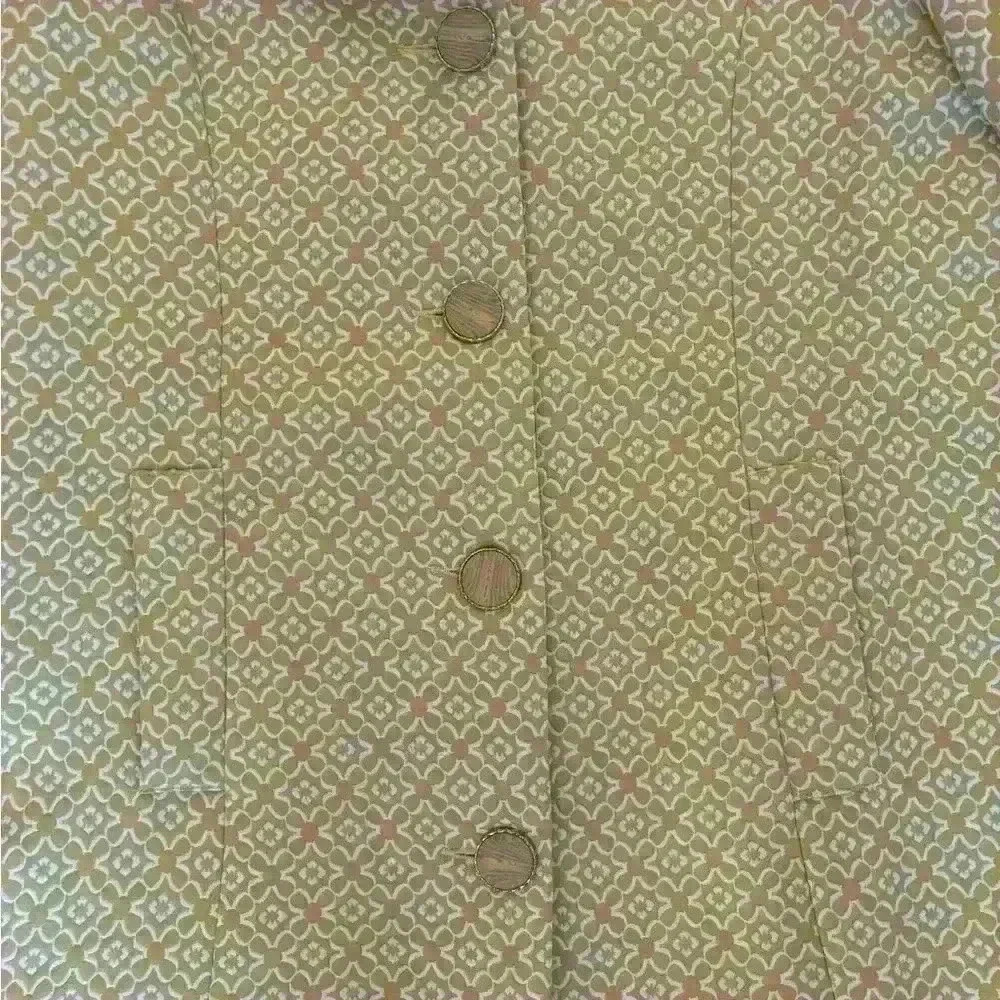 Vintage NWT Anthropologie Luii Yellow Peacoat Sz Medium - Picture 5 of 9